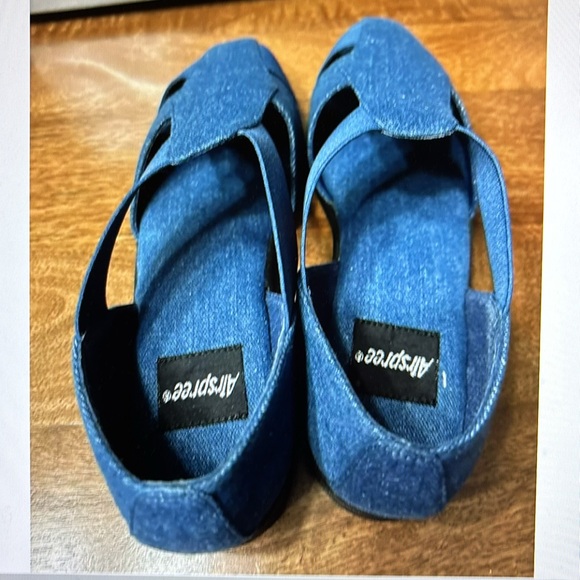 NIB AirSpree blue denim Gore ladies slip on sandal size 9M - Picture 4 of 8